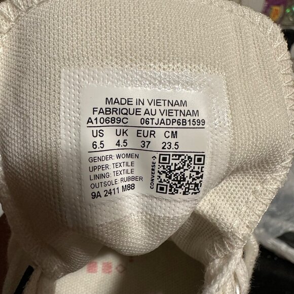 Chuck Taylor All Star Lift Platform Polka Dots 6.5 Womens Shoes Sneakers A10689C - Picture 14 of 15